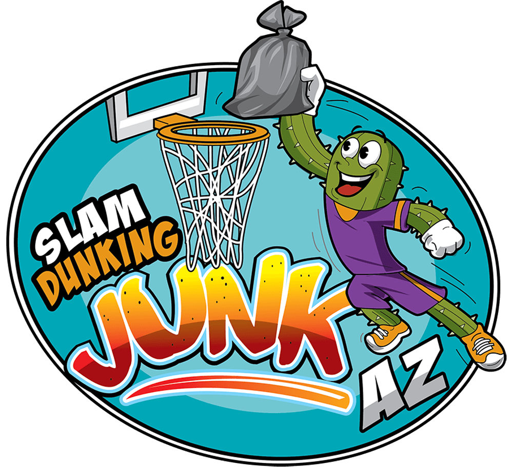 Slam Dunking Junk AZ Junk Removal Logo